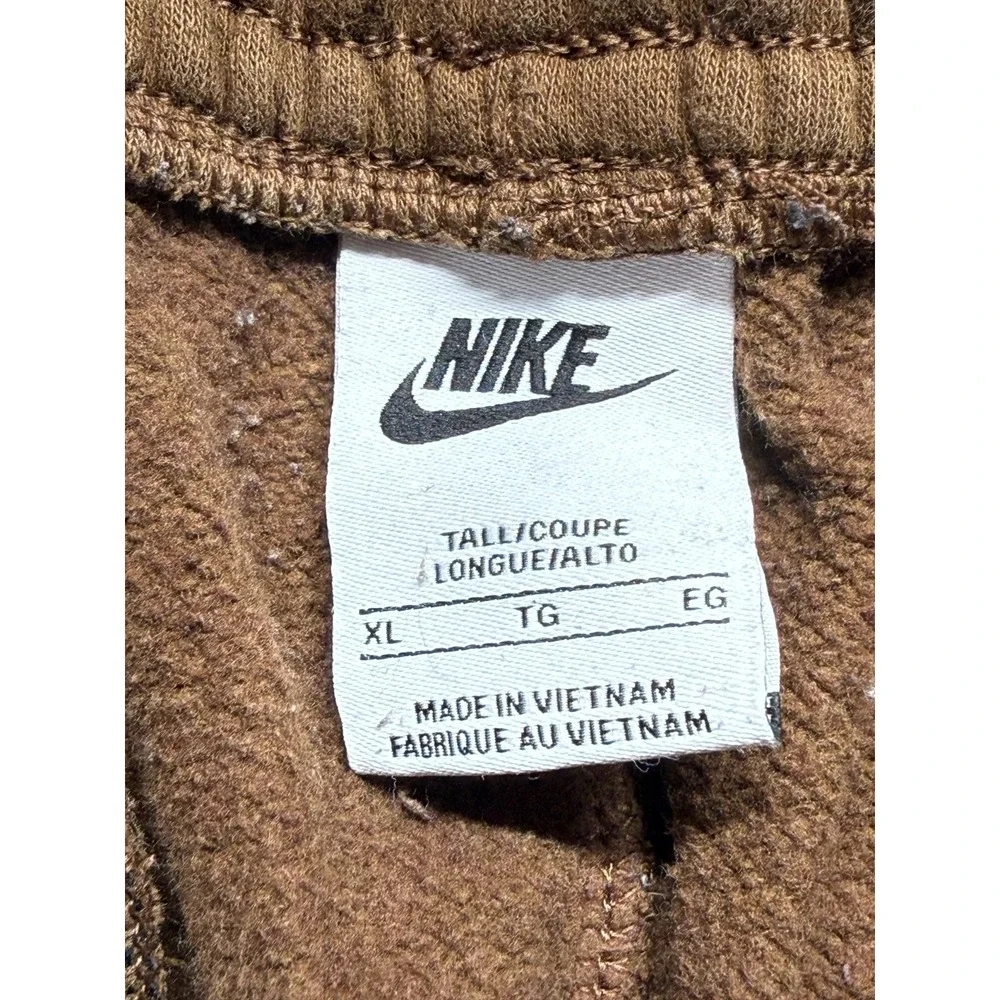 Nike Sportswear Club Fleece Jogger Pants Mens XL Brown Standard‎ Fit Athleisure